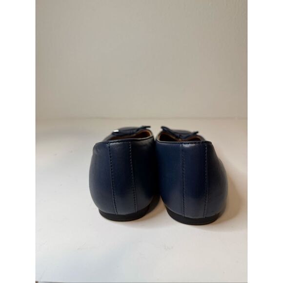 Vionic Klara Navy Square Toe Flats Soze 9 - Picture 6 of 10